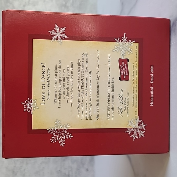 Hallmark Keepsake Ornament Peanuts 2004 Love To Dance! - Picture 4 of 12